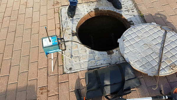 Один из датчиков коррелятора, установленный на задвижку в теплокамере